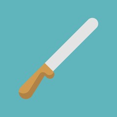 Spatula icon, Palette Knife icon, cooking and bakery equipment flat design