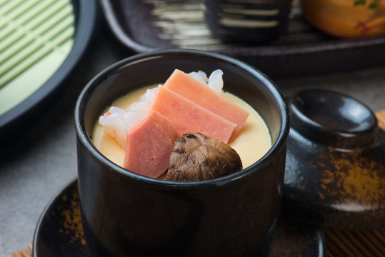 chawanmushi, steamed egg custard, japanese food