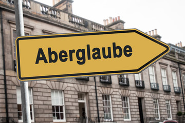 Obraz premium Schild 238 - Aberglaube