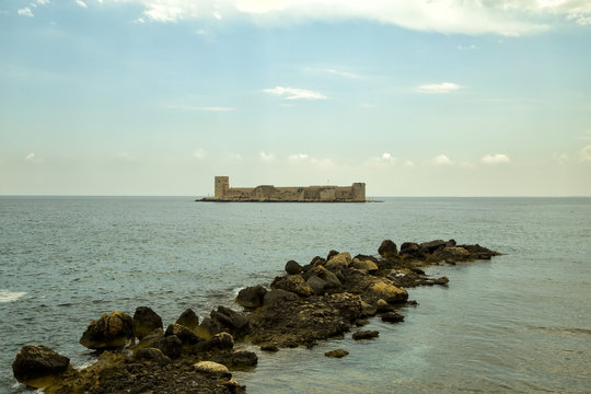 Maiden's Castle, Landscape of Kız Kalesi located in Mersin ,Turkey