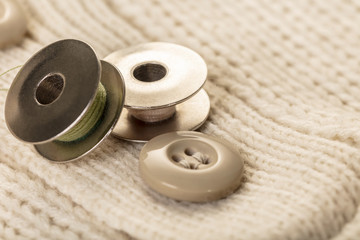 spool of thread closeup