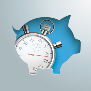 Piggy Bank Stopwatch