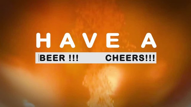 have a beer, cheers ! animation