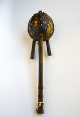 African musical instrument , rear view