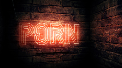 Porn neon sign