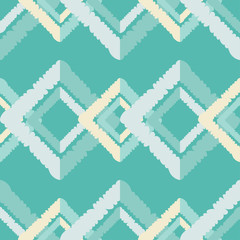 Seamless abstract geometric pattern. The texture of rhombus. Hand hatching. Scribble texture. Textile rapport.