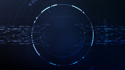 Technological future interface hud circuit platform abstract background template vector