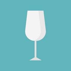 Champagne glass, Kitchen utensil, flat design icon