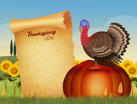 illustration of Thanksgiving day