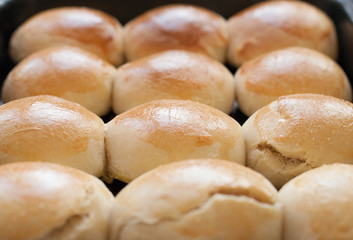 Buns with herbs and garlic for a snack