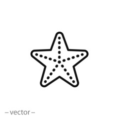 starfish icon vector
