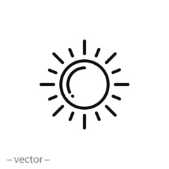sun icon vector