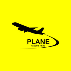 Plane Logo Vector Template Design Illustration