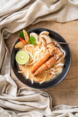 spicy shrimps udon ramen noodle (Tom Yum Goong)
