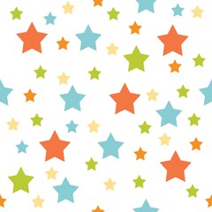 Seamless retro stars, background, texture. vector illustration