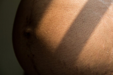 Asian Pregnant Woman Belly