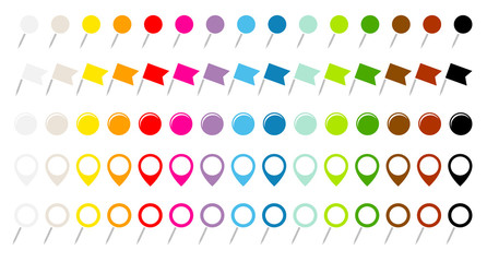 Needles, Flags, Round Pins & Magnets Set Graphic