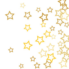 Colorful Stars Confetti, Mystery Sparkling Vector Background. Trendy Glowing Magic Glitter, Lights. Festive Falling Colorful Stars Confetti for Ads, Posters. 