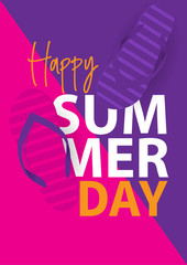 Summer Day with sandal and fulcolor concept