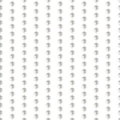 Seamless pattern in the form of beads made of white pearls. Elegant background. Illustration.
