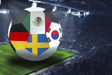 Football Cup group F in Russia: Germany, Mexico, Sweden, South Korea