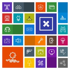 Modern, simple, colorful vector icon set with atv, coupon, sound, ticket, fashion, morning, handgun, white, transportation, extreme, gun, display, closed, sky, quad, wheel, wear, music, door icons