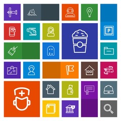 Modern, simple, colorful vector icon set with fast, wallet, purse, tag, doctor, transportation, file, halloween, surgeon, search, delivery, cell, sale, cup, storage, scary, plane, medical, drink icons