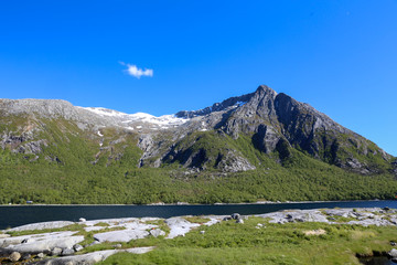 Mountain trip to Hornstinden in Northern Norway