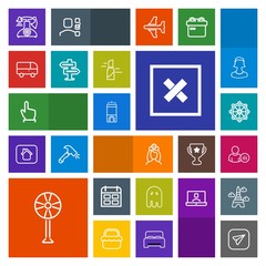 Modern, simple, colorful vector icon set with closed, halloween, rudder, ship, nurse, finger, vintage, internet, hotel, electric, email, fear, online, status, fan, calendar, doctor, sign, social icons