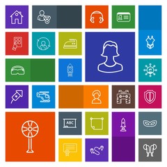 Modern, simple, colorful vector icon set with board, electric, glasses, message, air, protection, white, internet, property, london, chalkboard, home, human, blackboard, big, protect, headset icons