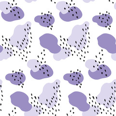 Purple abstract seamless pattern