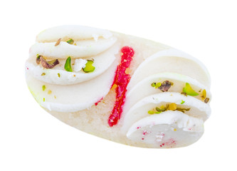 Indian Traditional Bengali Sweet Food Also Know as Bangla Sweet or Bengali Dessert isolated on White Background