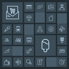 Modern, simple, dark vector icon set with sale, shovel, night, message, business, freelance, cream, spy, screen, work, freelancer, equipment, sky, watch, sea, staff, sign, travel, lighthouse, tv icons
