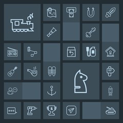 Modern, simple, dark vector icon set with war, message, clock, sign, arrow, transportation, gun, account, travel, tank, retro, train, door, nautical, helm, chessboard, business, tobacco, key,  icons