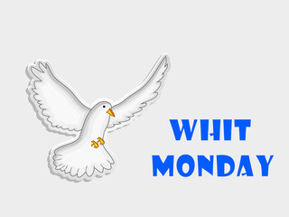 Illustration of elements of Whit Monday Background