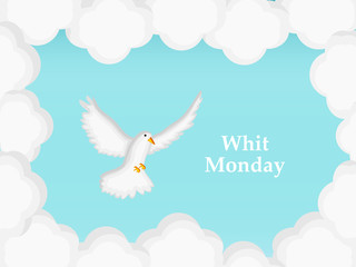 Illustration of elements of Whit Monday Background