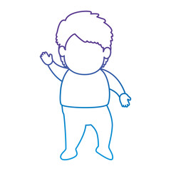 cute little baby son vector illustration design