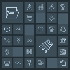 Modern, simple, dark vector icon set with fahrenheit, eyesight, paper, upstairs, royal, business, folder, road, roller, office, file, projector, white, crown, video, sign, projection, travel, up icons