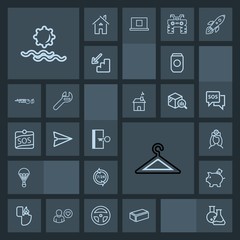 Modern, simple, dark vector icon set with cigarette, construction, call, equipment, sun, finance, bank, fire, metal, extreme, laboratory, investment, support, care, help, operator, tool, money icons