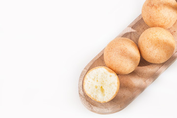 Traditional Colombian buñuelo - Deep Fried Cheese Bread