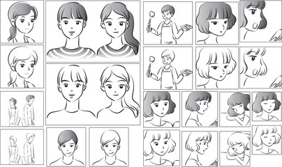 love story comic set