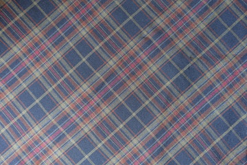 Elegant viscose fabric with classic plaid print