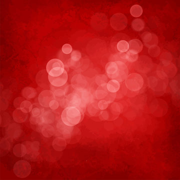White bubbles on red vintage background