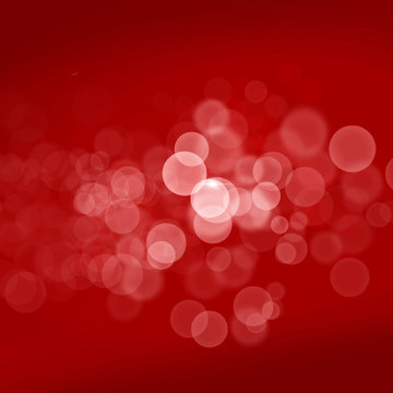 White transparent bubbles on red