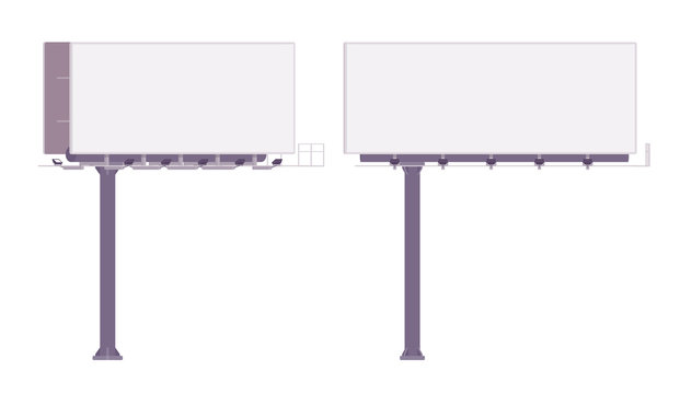 Empty billboard for displaying advertisements