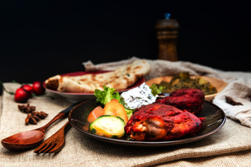 Handmade tandoori Grill Indian food