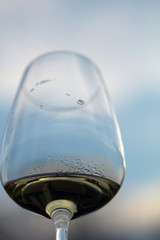 Weinglas mit Weißwein