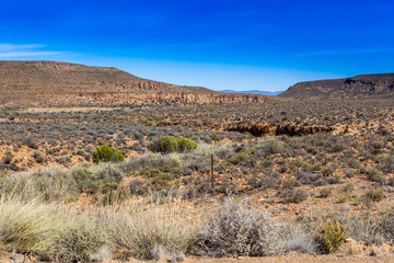 The Karoo is a vast desert wilderness in South Africa. Very arid and remote but very beautiful.