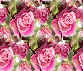 Watercolor roses