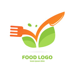 Fototapeta premium Business food and drink concept. Vector cutlery illustration
